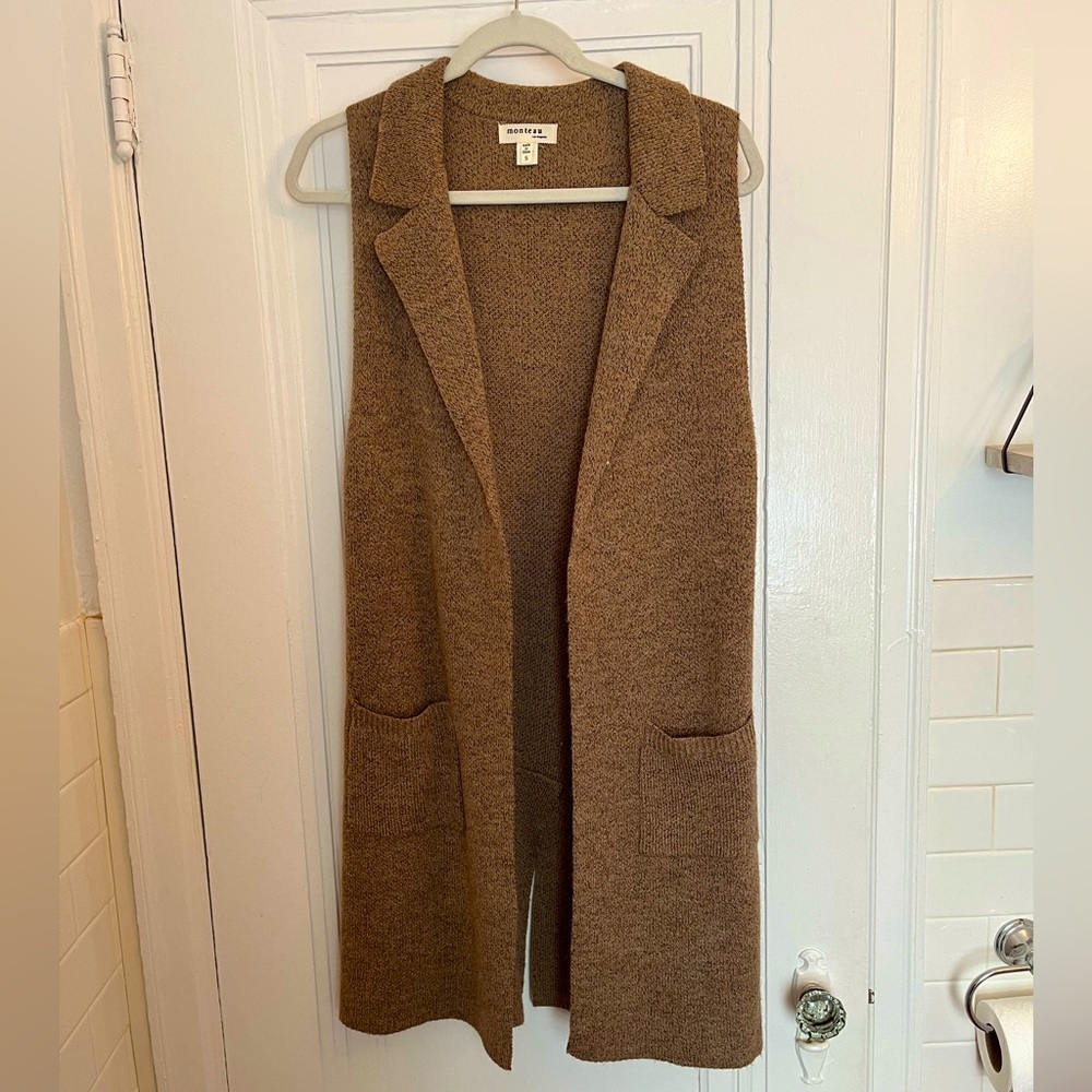 Monteau Sweater Vest Size S